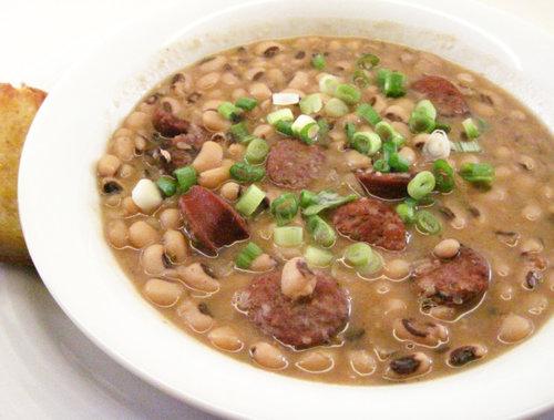 Black Eyed Peas & Bacon Sausage