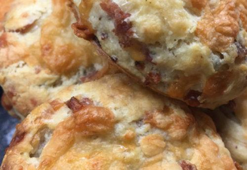 Bacon Sausage Scones