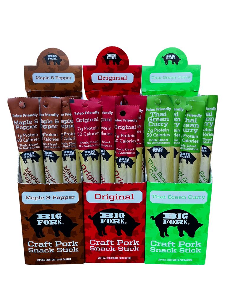 Craft Pork Snack Stick Collection (60 Sticks Total)