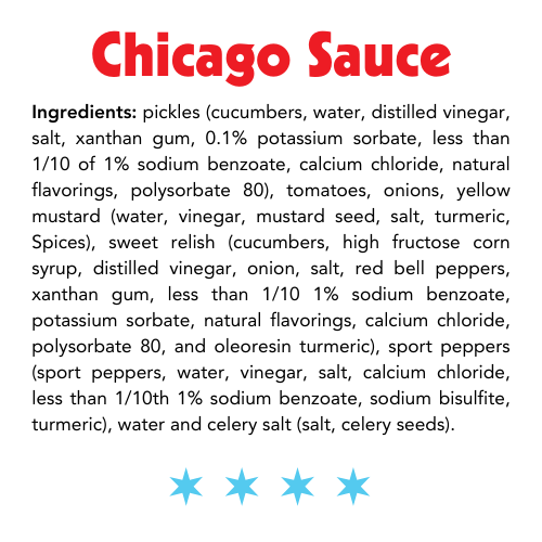 The Original Chicago Sauce, The Real Windy City Sauce