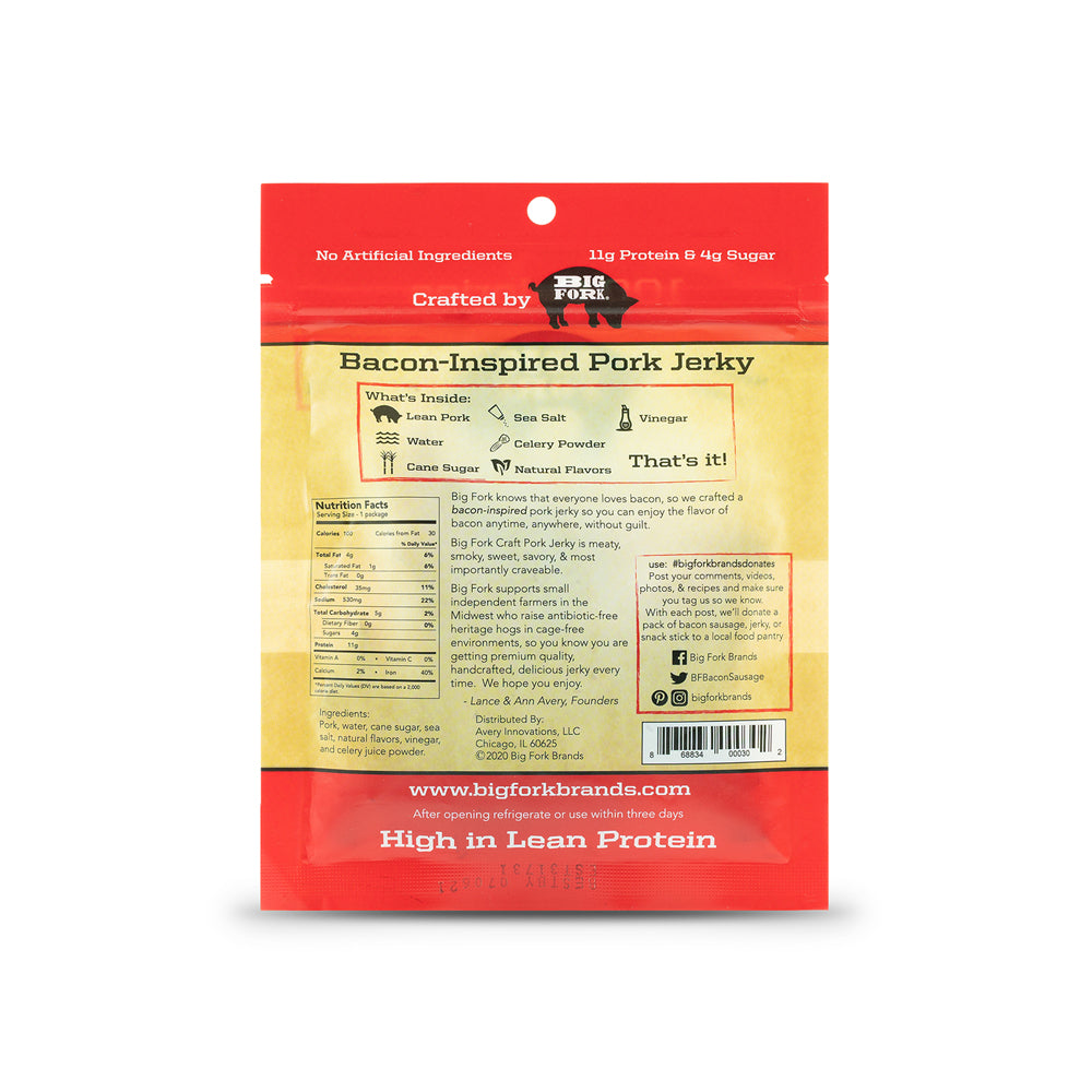 Craft Pork Jerky - 1 Case (8 X 2.25 oz. packs)