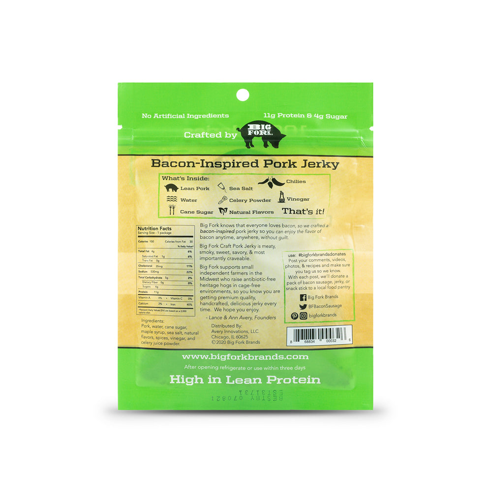 Craft Pork Jerky - 1 Case (8 X 2.25 oz. packs)